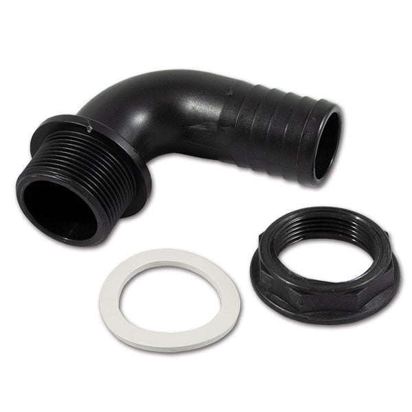 Set gebogener Außengewindeanschluss • F 1"1/4 • D Ø 35 mm • Blister