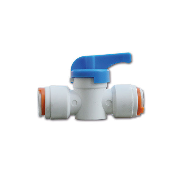 Raccordo dritto con rubinetto • Ø 12 mm