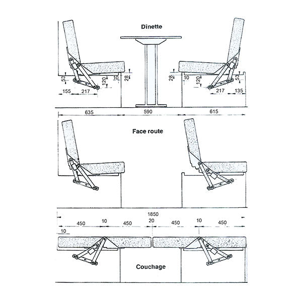 Ribalta per panche 3 posizioni
