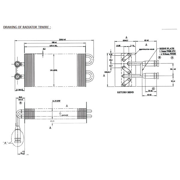 Radiatore per RIS260