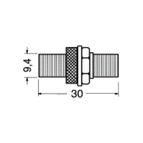 Connettore IEC F/F • Ø 5 mm
