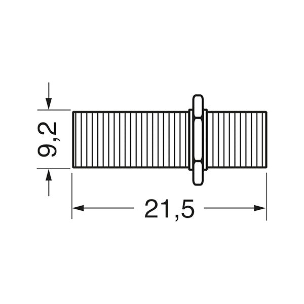 Connettore IEC F/F • Ø 6 mm
