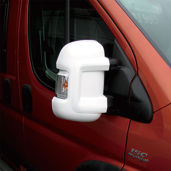 Protezioni specchi Ducato X250 • braccio corto • bianco