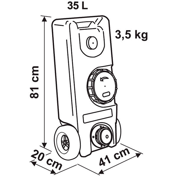 Tanica Roll-Tank 40 F