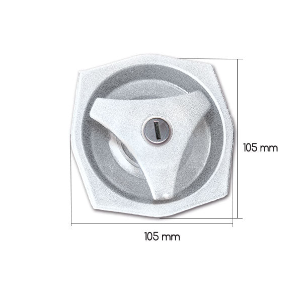 Serratura esterna 1033 • bianca