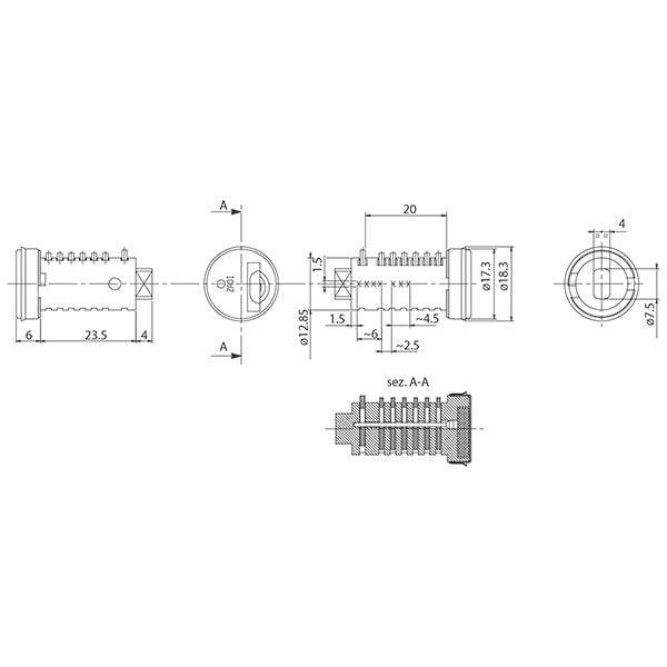 Cilindro per serrature Zadi