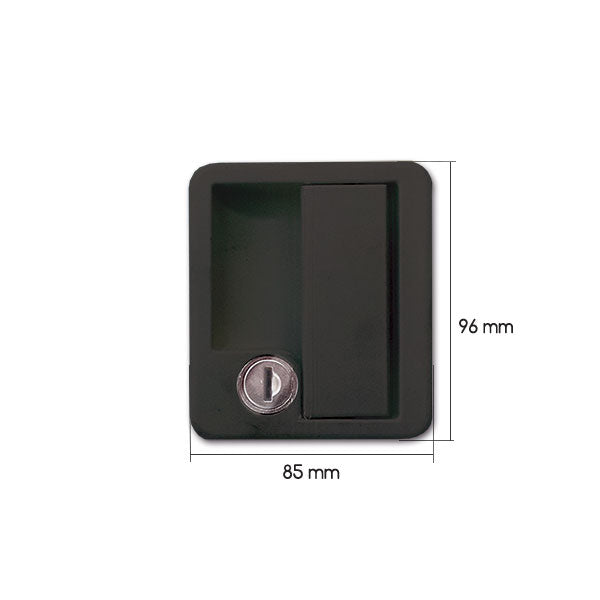 Schloss 1070 • schwarz • Schlüssel und Zylinder