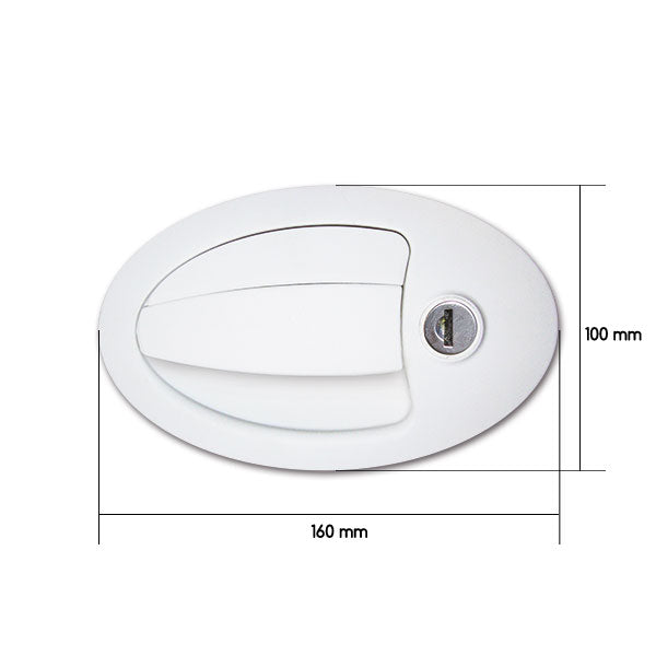 Großer ovaler Außengriff mit Schlüsseln