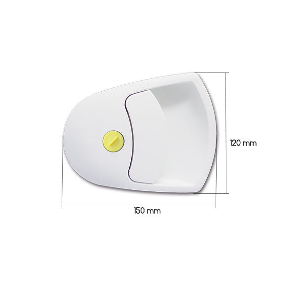 Serratura esterna 1125 • bianca