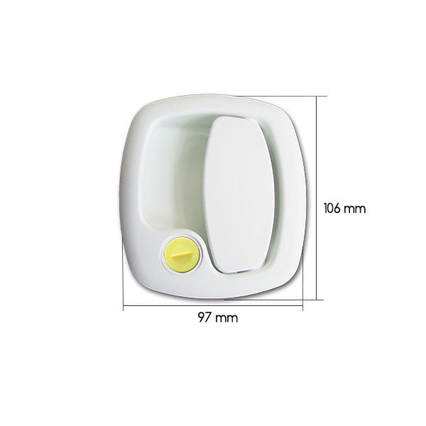 Maniglia esterna 1200 • bianca • New System