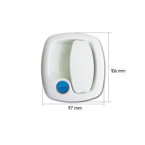 Maniglia esterna 1200 • bianca • Zadi