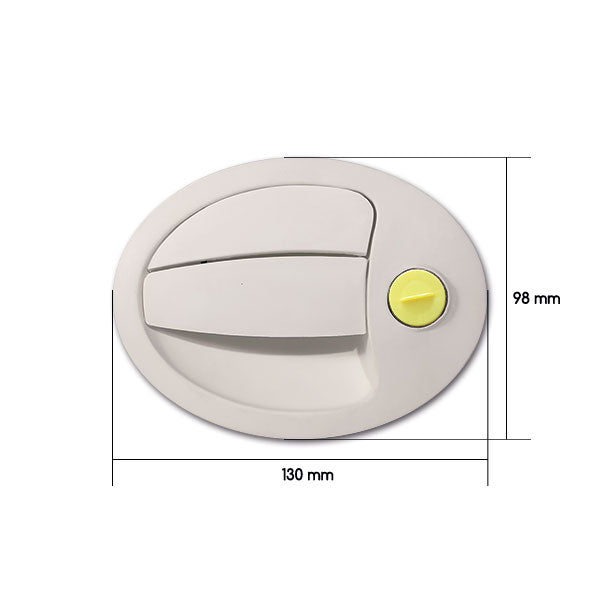 Kleiner ovaler Außengriff