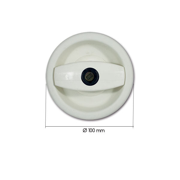 Maniglia esterna Europa • bianca • sinistra