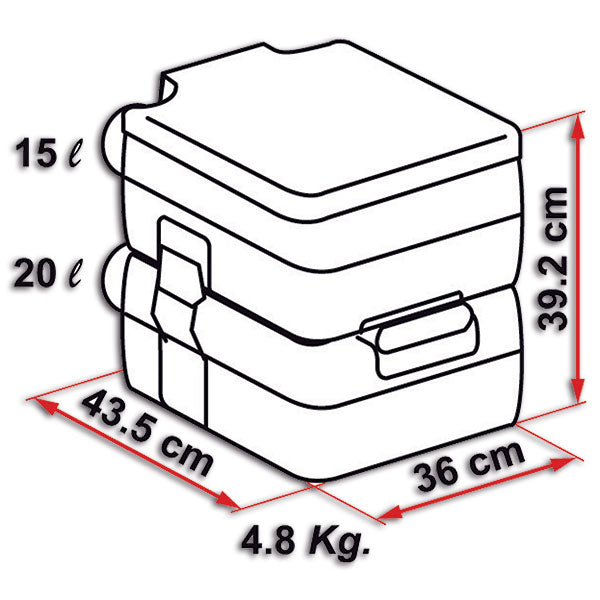 WC portatile Bi-Pot 39
