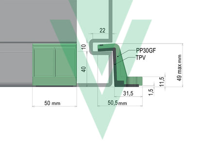 FIX SYSTEM TANK VECAMPLAST (CONF.DA 4 PZ)