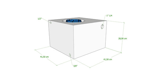 SERBATOIO 50 LT BIANCO NATURALE