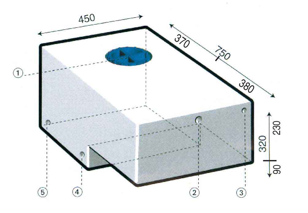 SERBATOIO 85 LT sagomato