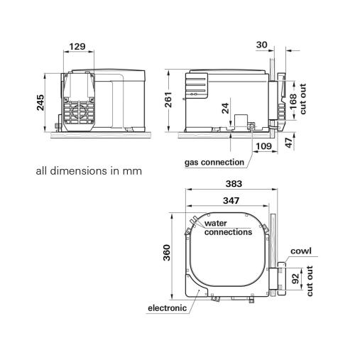 Truma Boiler Gas, 10L, 30 MB, ohne Anschlüsse 