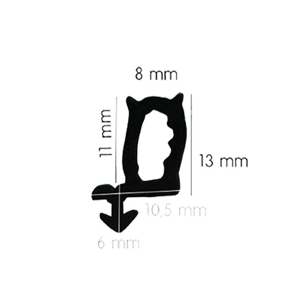 Seitz Gummi-Fensterdichtung • 5 m