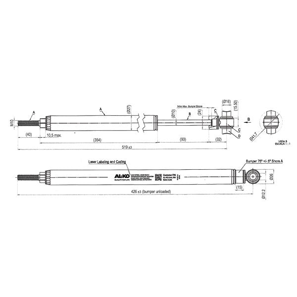 Ammortizzatore E10 • 150 V