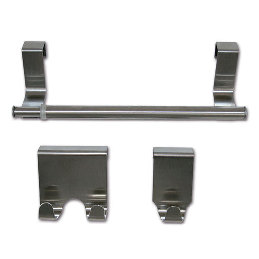 Kit 3 appendini acciaio per porte/ante