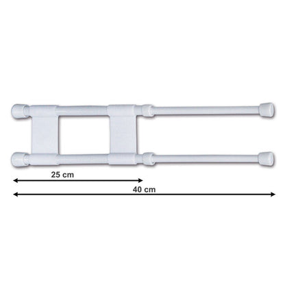 Asta doppia anticaduta da 25 a 40 cm - blister