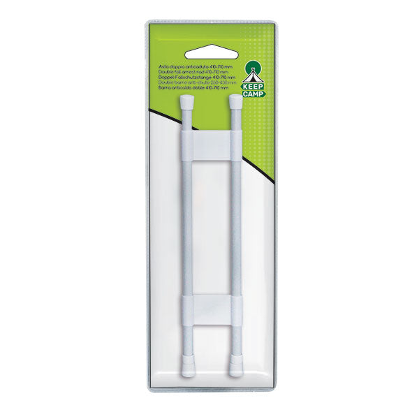 Asta doppia anticaduta da 40 a 70 cm - blister