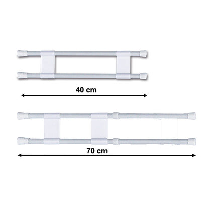 Asta doppia anticaduta da 40 a 70 cm