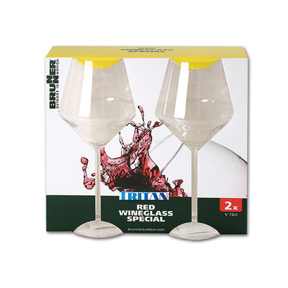 Set 2 bicchieri da vino rosso Tritan