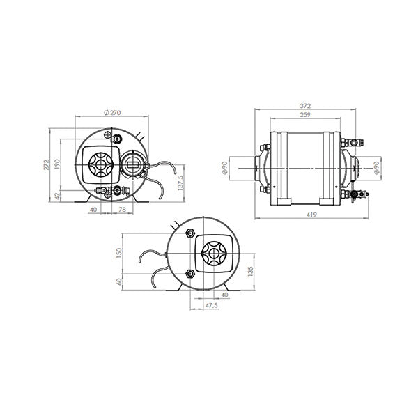 Boiler acqua calda 7 L • 12 V • 300 W