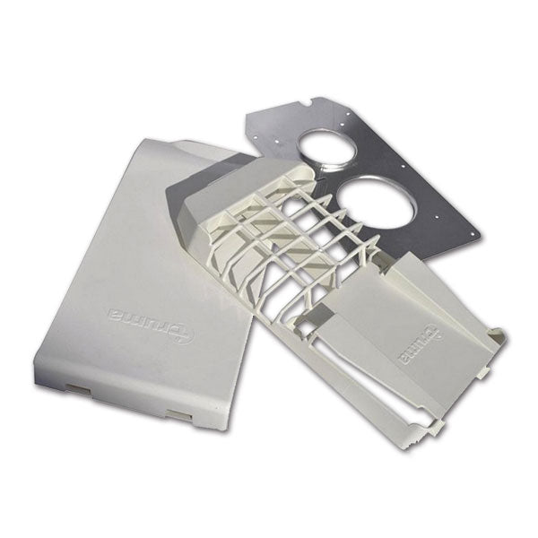 Kit griglia coperchio bianco e staffa