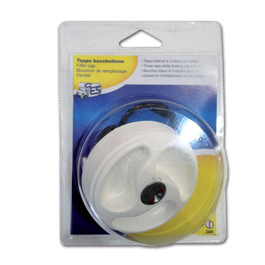 Tappo 3 razze Zadi • bianco • blister