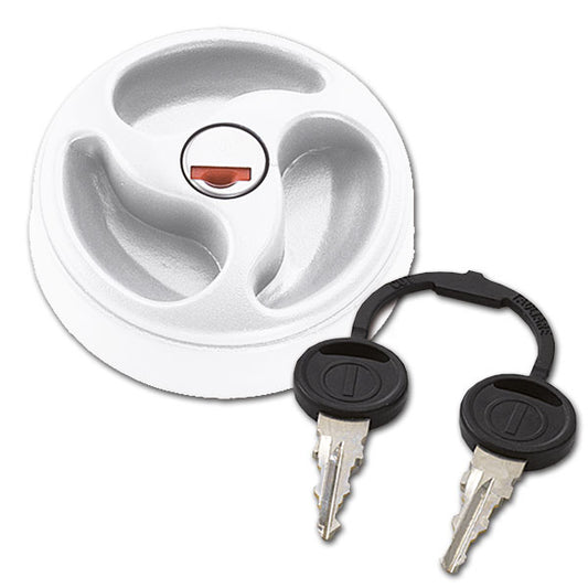 Tappo 3 razze Zadi con cilindretto • bianco