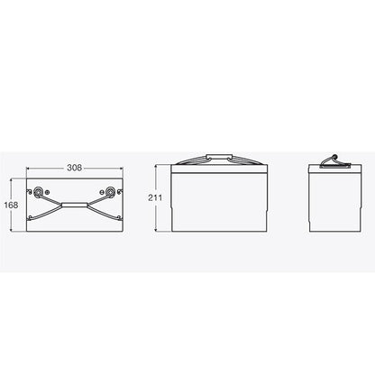 Batteria Li-Ion Exide • 50 A
