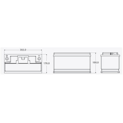 Batteria Li-Ion Exide • 96 A