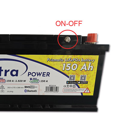 Batteria LiFePO4 ExtraPOWER • 150 Ah