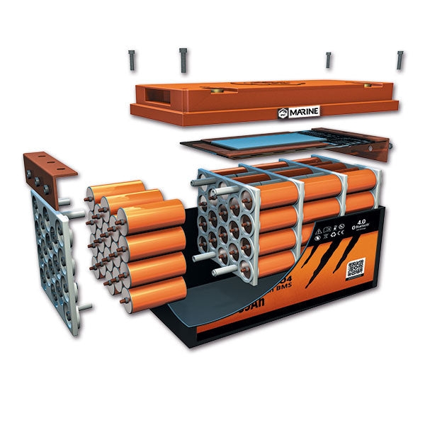 Liontron Marinebatterie mit BMS • 12,8 V / 55 A