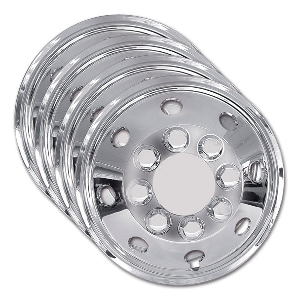 Kit 4 copricerchi convessi cromo • 15"