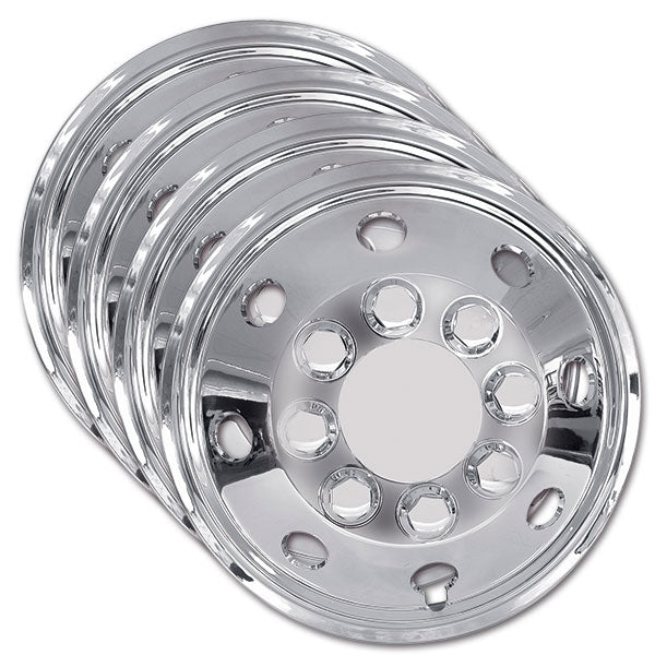 Kit 4 copricerchi convessi cromo • 16"