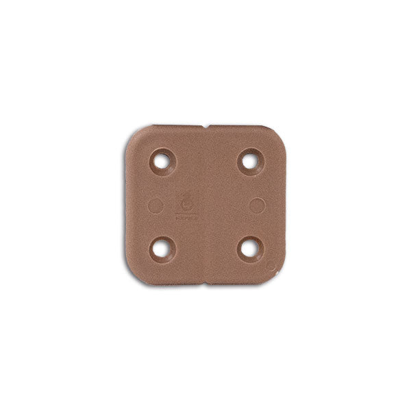 Cerniera plastica marrone