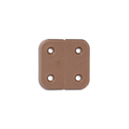 Cerniera plastica marrone