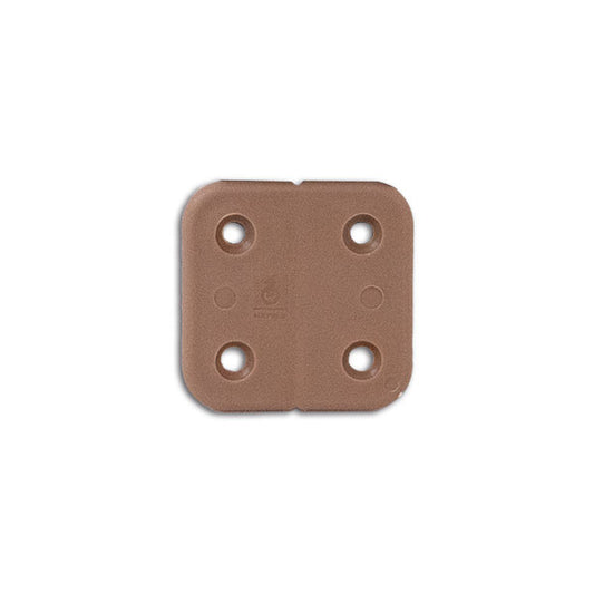 Cerniera plastica marrone
