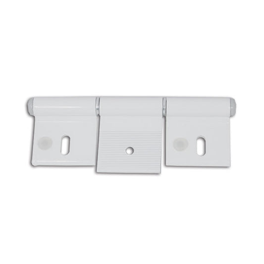 Cerniera alluminio bianco • 126 mm • 3 fori