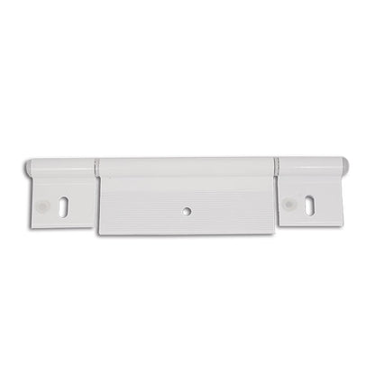 Weißes Aluminiumscharnier • 200 mm • 3 Löcher