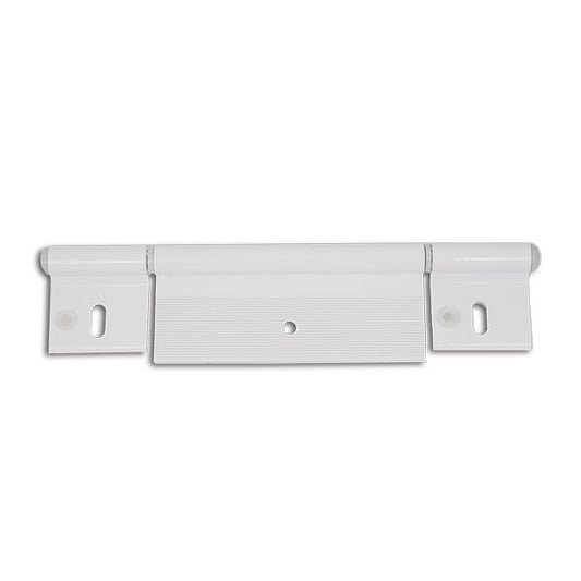 Weißes Aluminiumscharnier • 200 mm • 3 Löcher