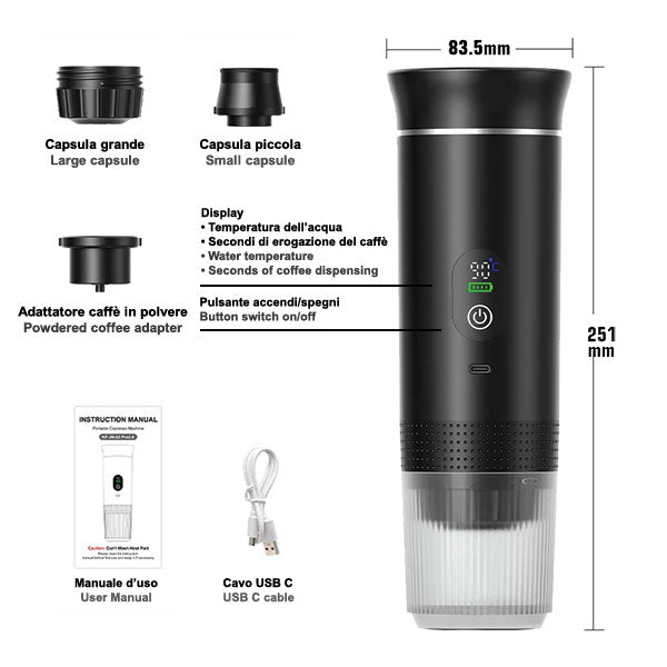 Macchina da caffè a batteria