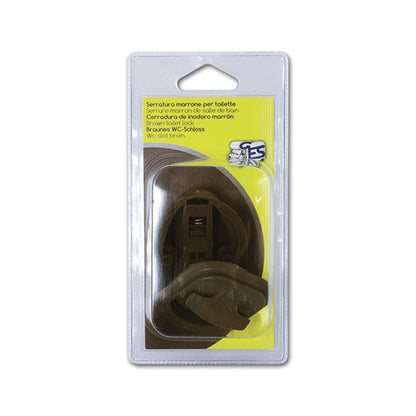 Serratura per toilette • marrone • blister