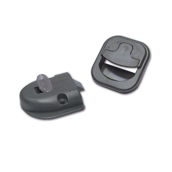 Serratura completa per bagno • grigio • blister