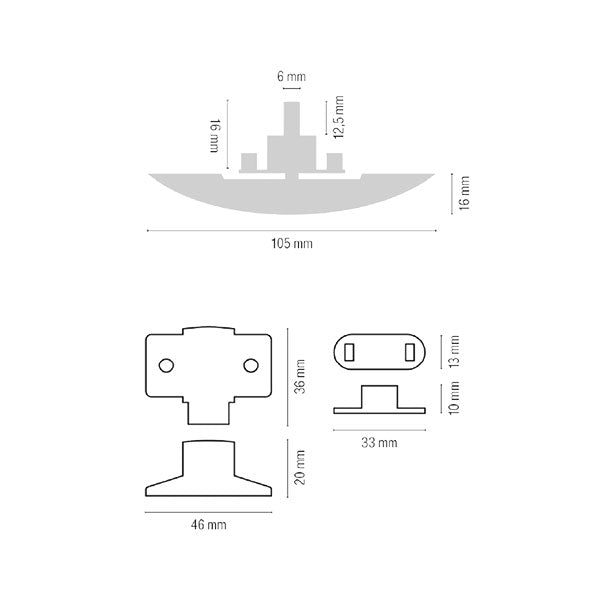 Kit chiusura silver per pensili