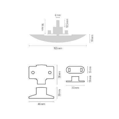 Kit chiusura silver per pensili